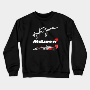 Ayrton Senna's McLaren Honda MP4/4 Illustration Crewneck Sweatshirt